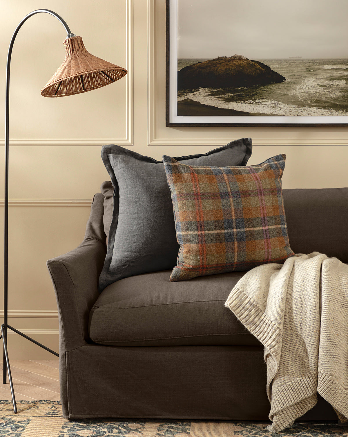 Housse de coussin Liam Double Flange