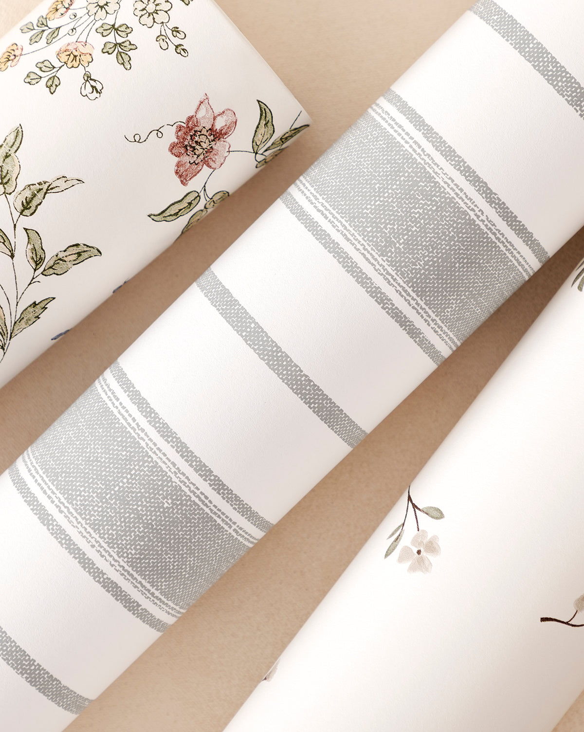 Papier peint à rayures Hawes