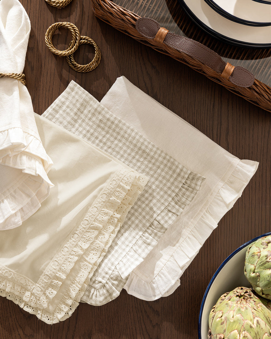 Serviettes en lin Catania (lot de 4)