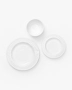 Assiette à salade blanche Adèle (lot de 4)