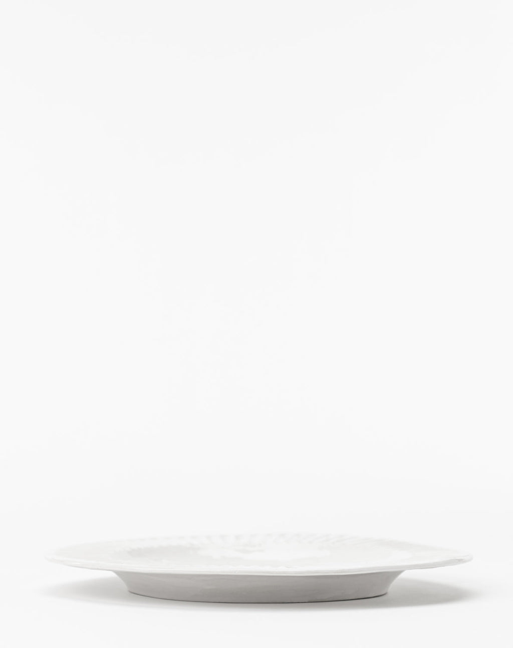 Assiette plate blanche Adèle (lot de 4)