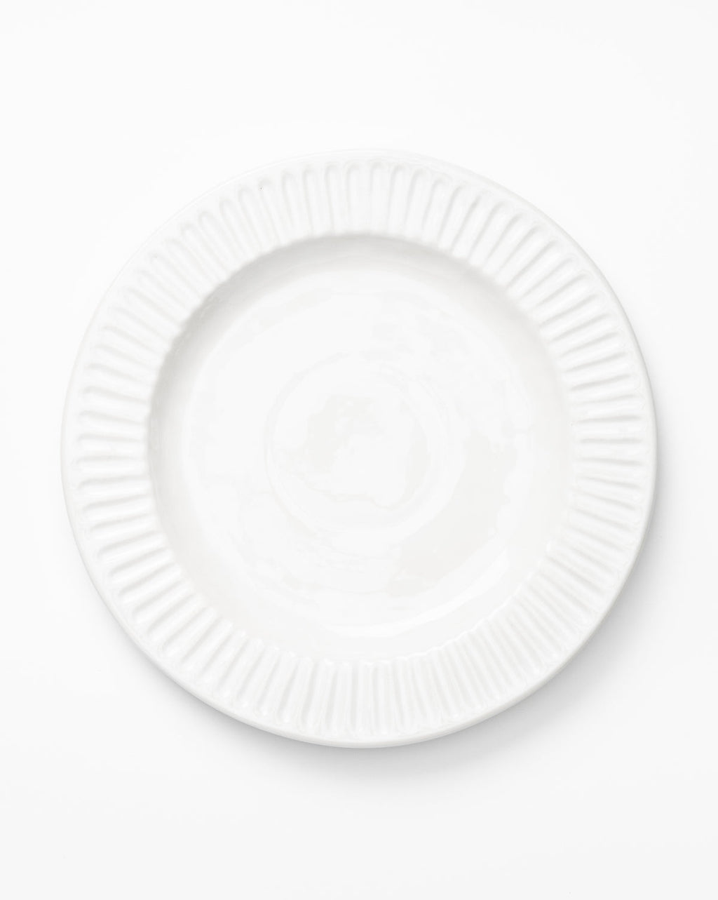 Assiette plate blanche Adèle (lot de 4)