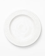 Assiette plate blanche Adèle (lot de 4)