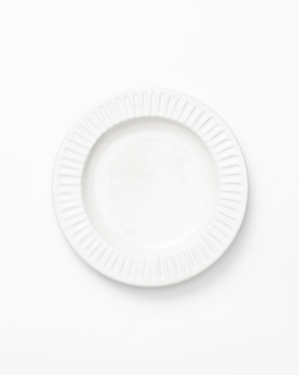 Assiette à salade blanche Adèle (lot de 4)