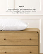 Oreiller de lit alternatif en duvet PrimaSera