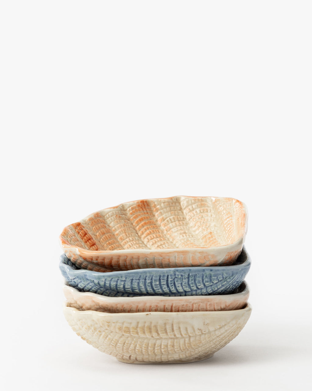 Bols en forme de coquillage Aurelie (lot de 4)