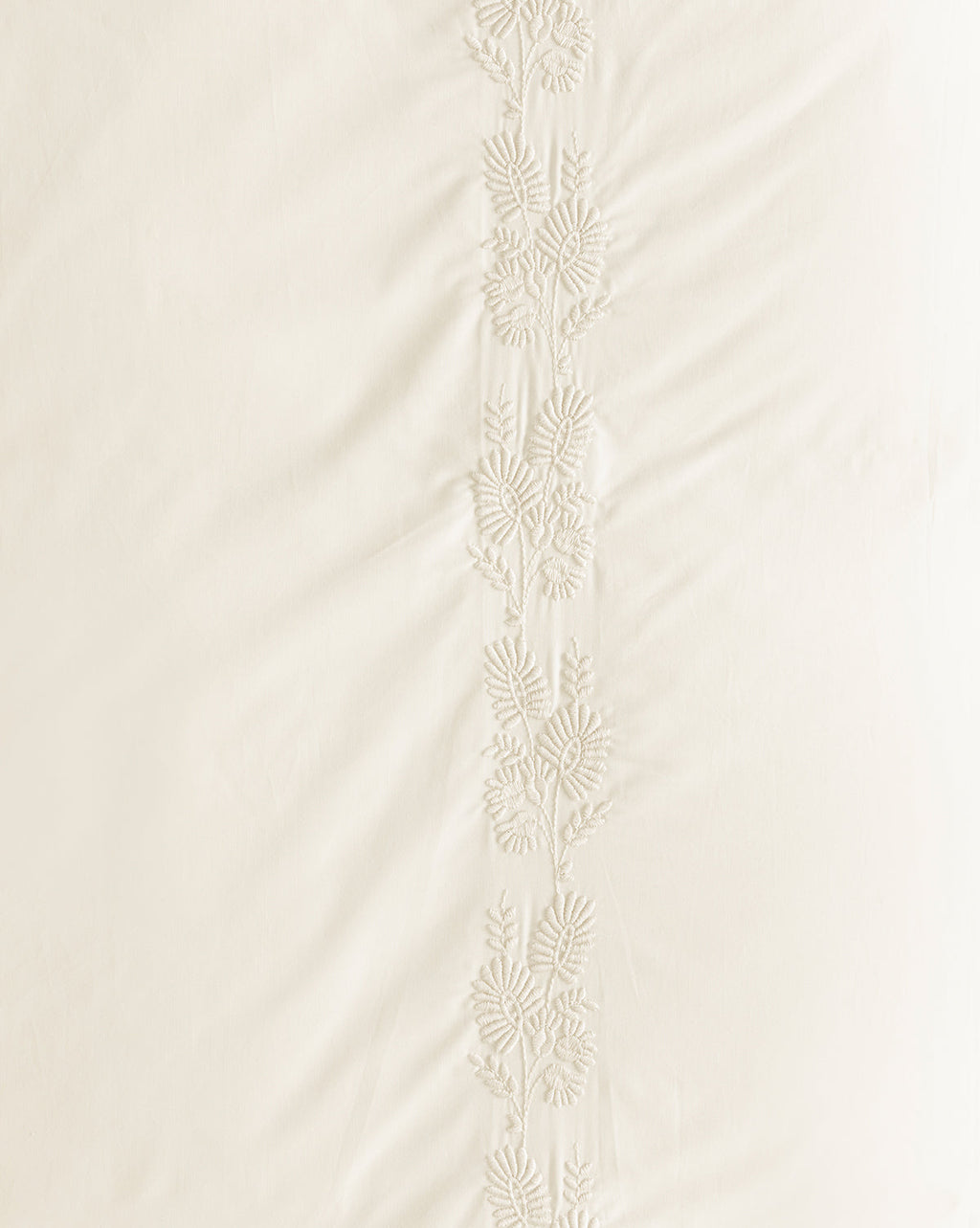 Housse de couette brodée en percale Bianca