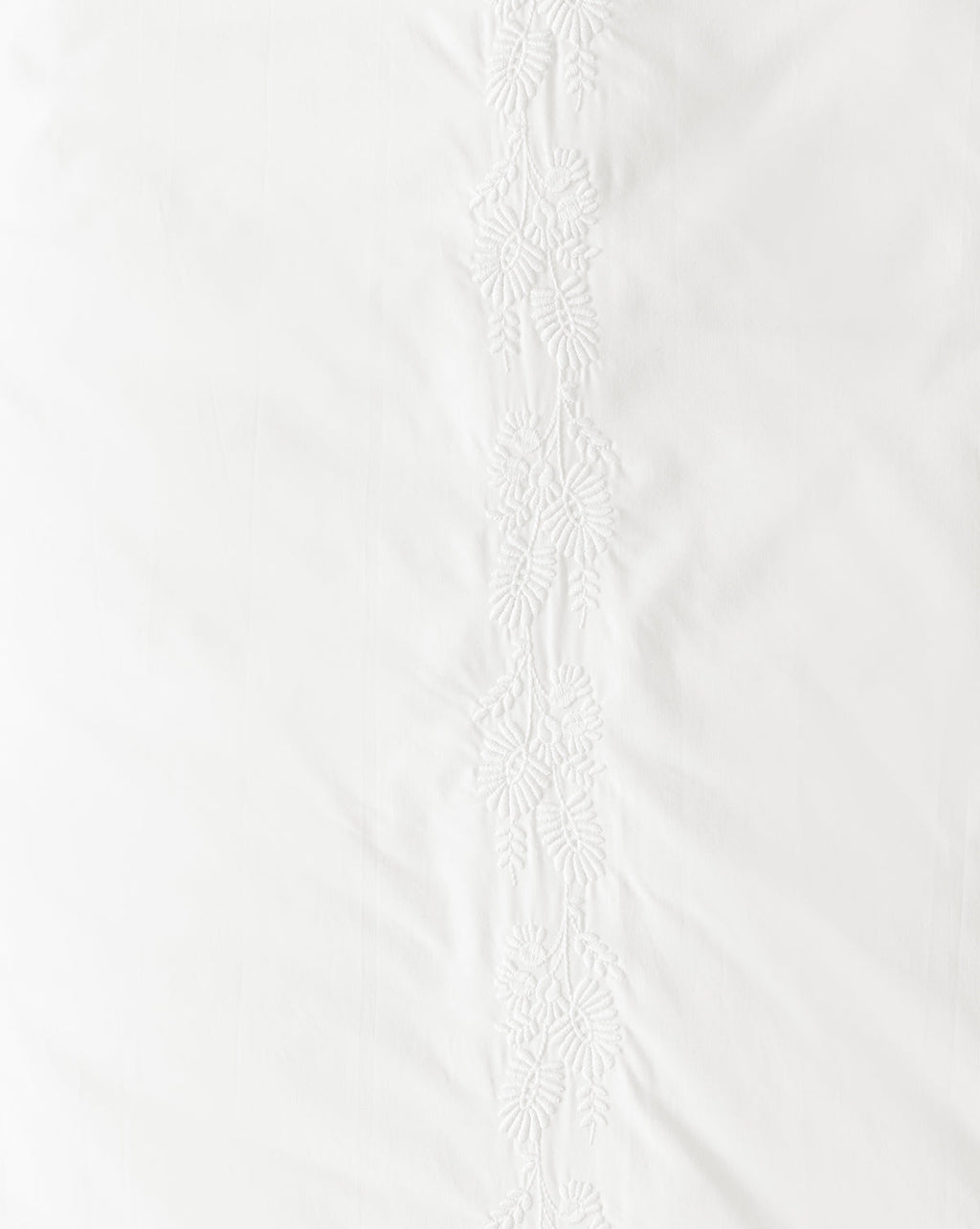 Housse de couette brodée en percale Bianca