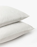 Housses d'oreiller brodées en percale Bianca (lot de 2)