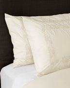 Housses d'oreiller brodées en percale Bianca (lot de 2)
