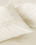 Housses d'oreiller brodées en percale Bianca (lot de 2)