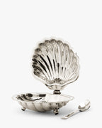 Plat de service en coquillage avec cuillère