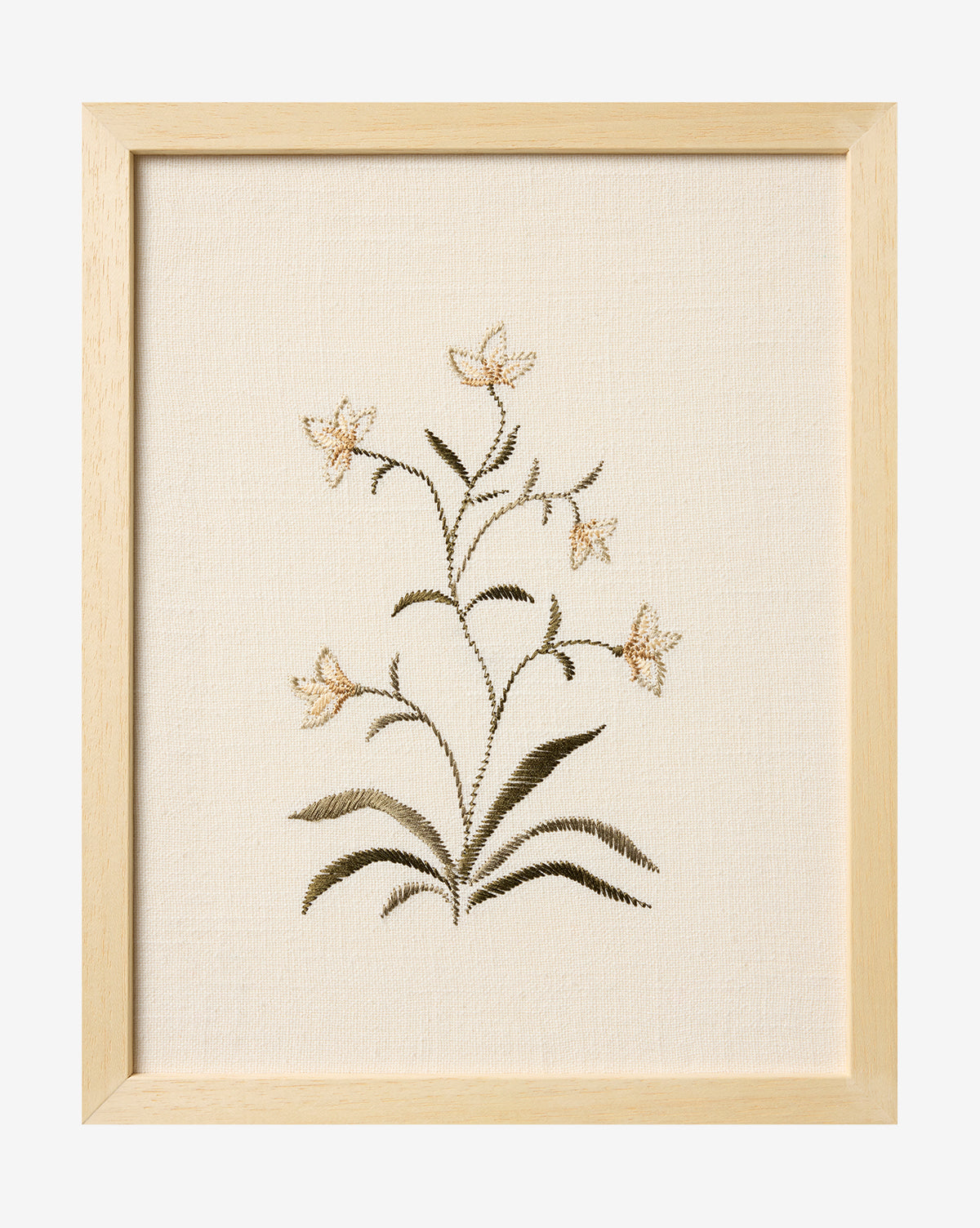 Fleurs de lutin brodées