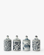 Pots à épices peints à la main (lot de 4)