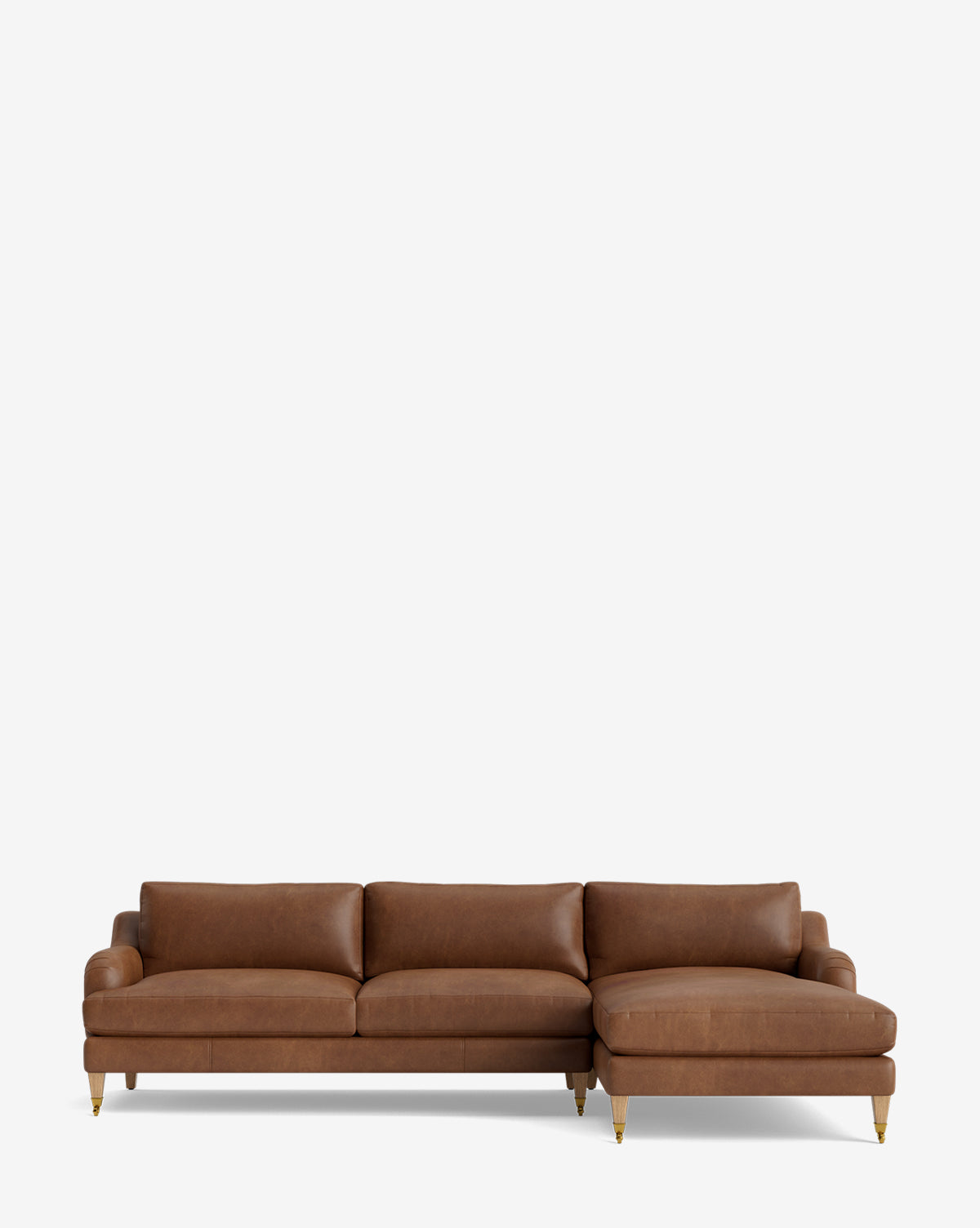 Chaise sectionnelle Lucille English avec accoudoirs enroulables à droite 107