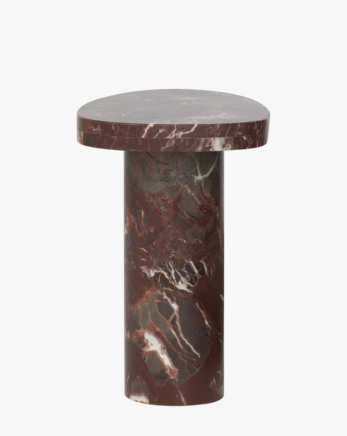 Table d'appoint en marbre merlot