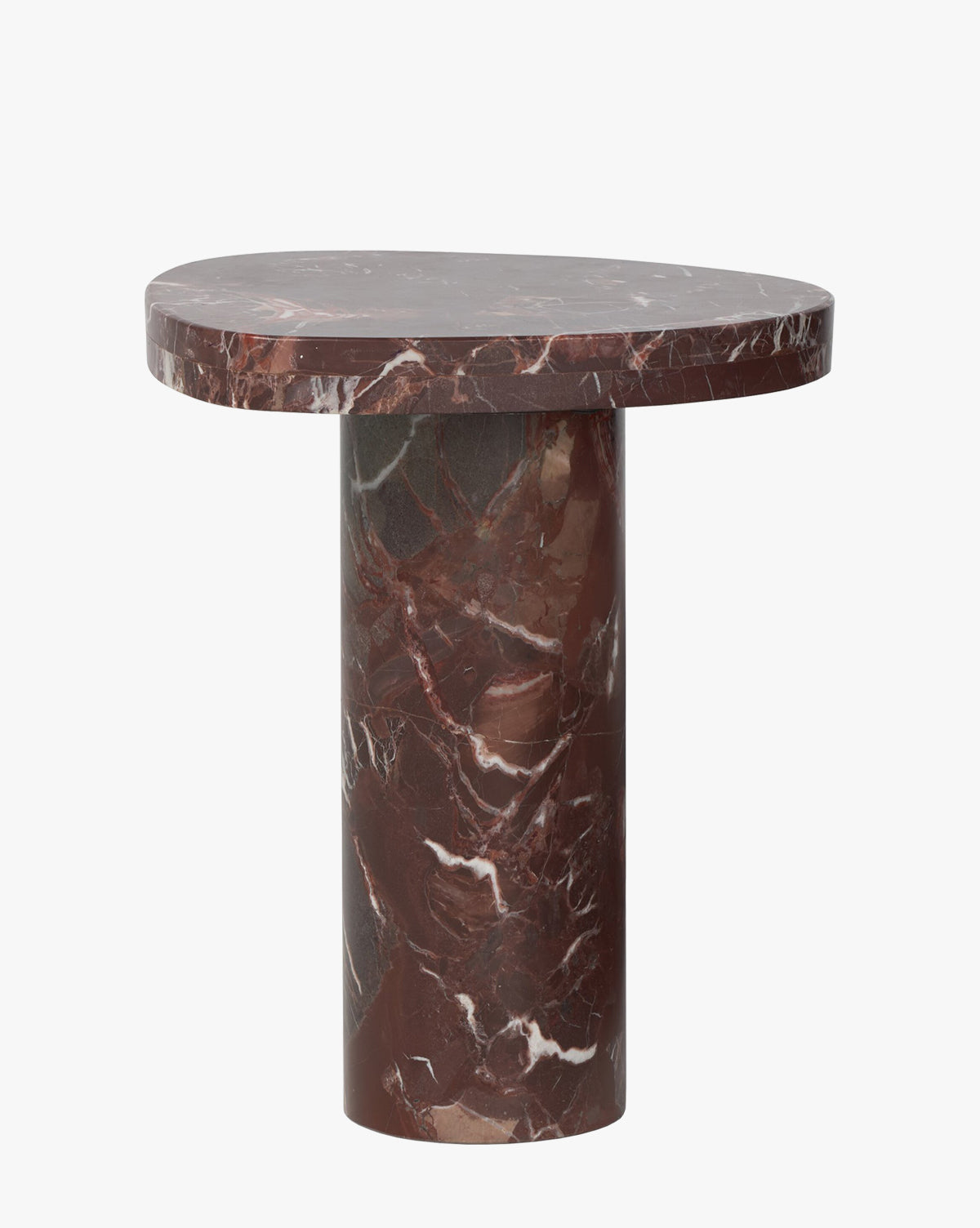 Table d'appoint en marbre merlot