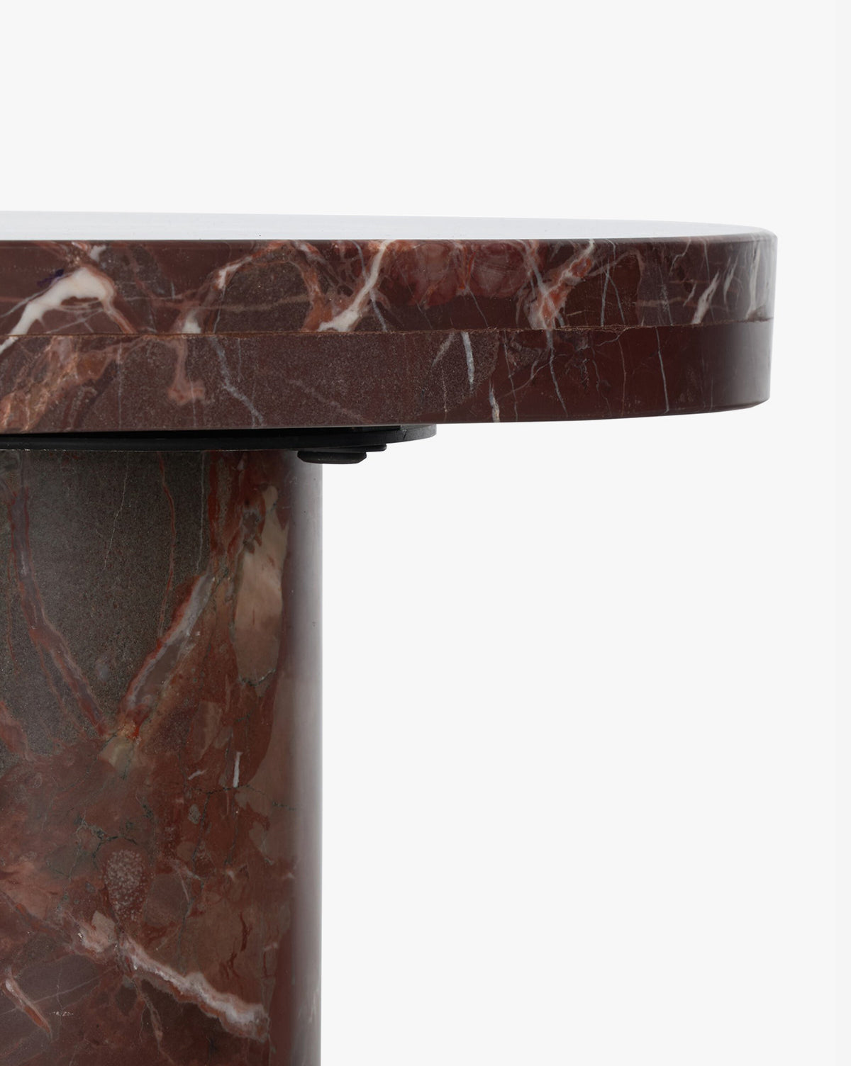 Table d'appoint en marbre merlot
