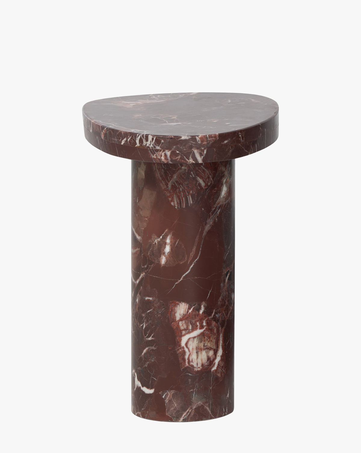 Table d'appoint en marbre merlot