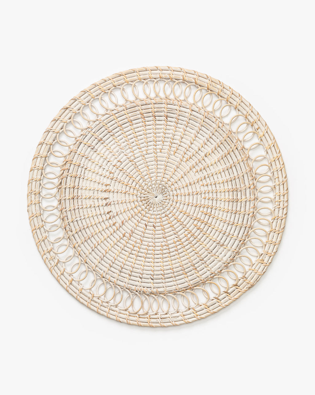 Set de table rond en rotin