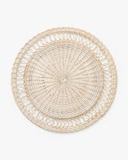 Set de table rond en rotin