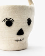 Panier en feutre « Trick or Treat » squelette