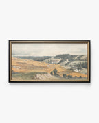 Vue de la colline Sainte-Catherine près de Guildford par Charles Claude Pyne