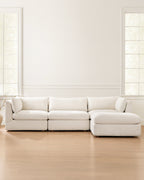 Canapé modulable Vivienne avec pouf