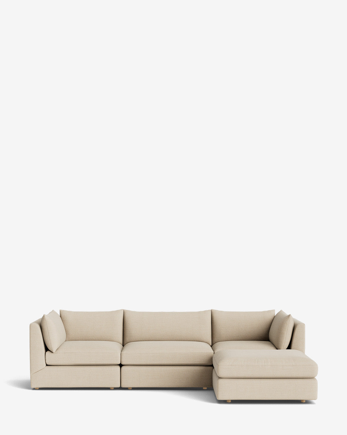 Canapé modulable Vivienne avec pouf