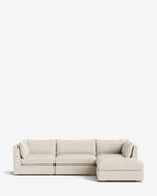 Canapé modulable Vivienne avec pouf