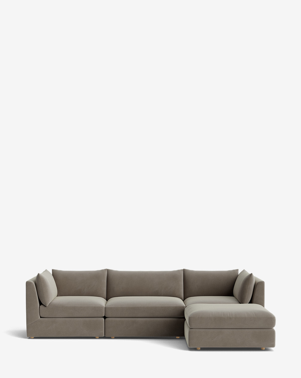 Canapé modulable Vivienne avec pouf