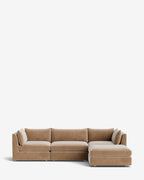 Canapé modulable Vivienne avec pouf