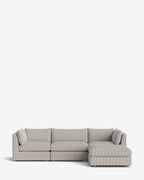 Canapé modulable Vivienne avec pouf