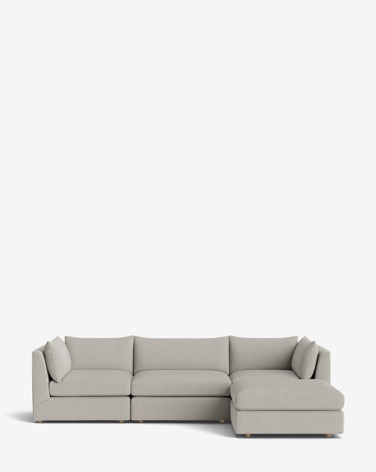 Canapé modulable Vivienne avec pouf