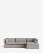 Canapé modulable Vivienne avec pouf
