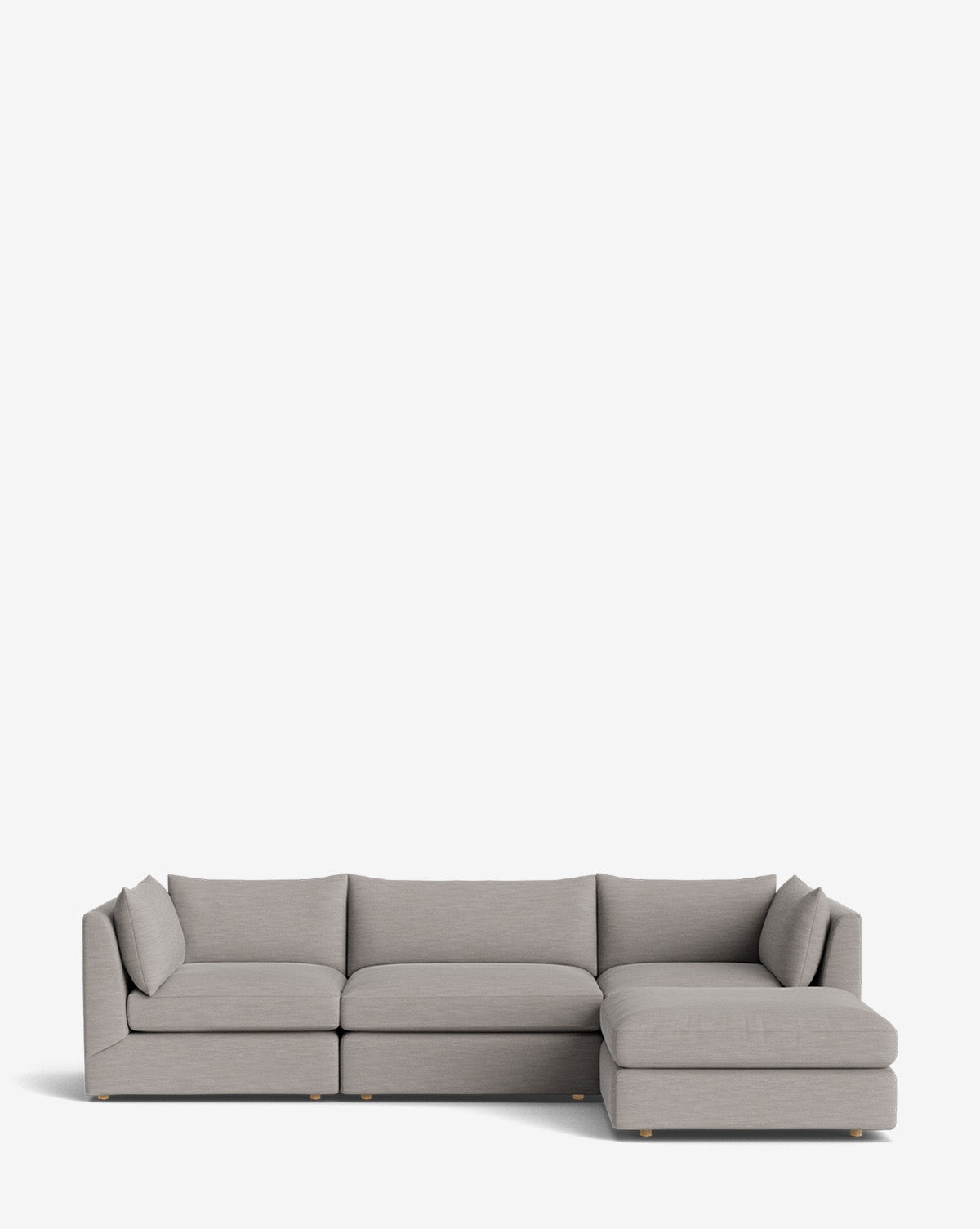 Canapé modulable Vivienne avec pouf