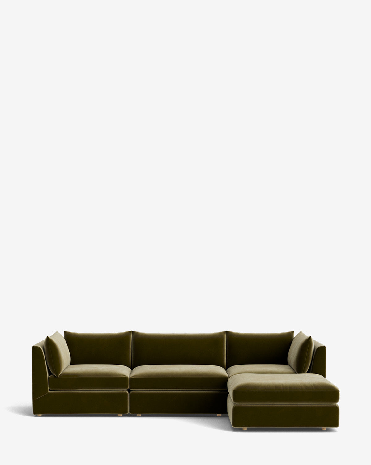 Canapé modulable Vivienne avec pouf