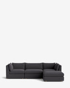 Canapé modulable Vivienne avec pouf