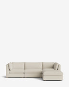 Canapé modulable Vivienne avec pouf