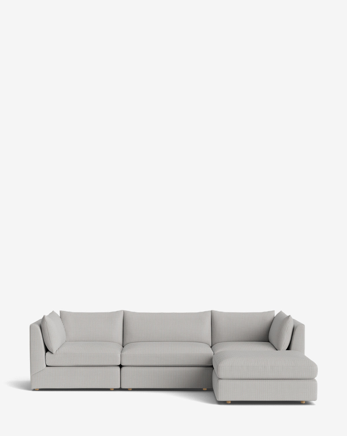 Canapé modulable Vivienne avec pouf