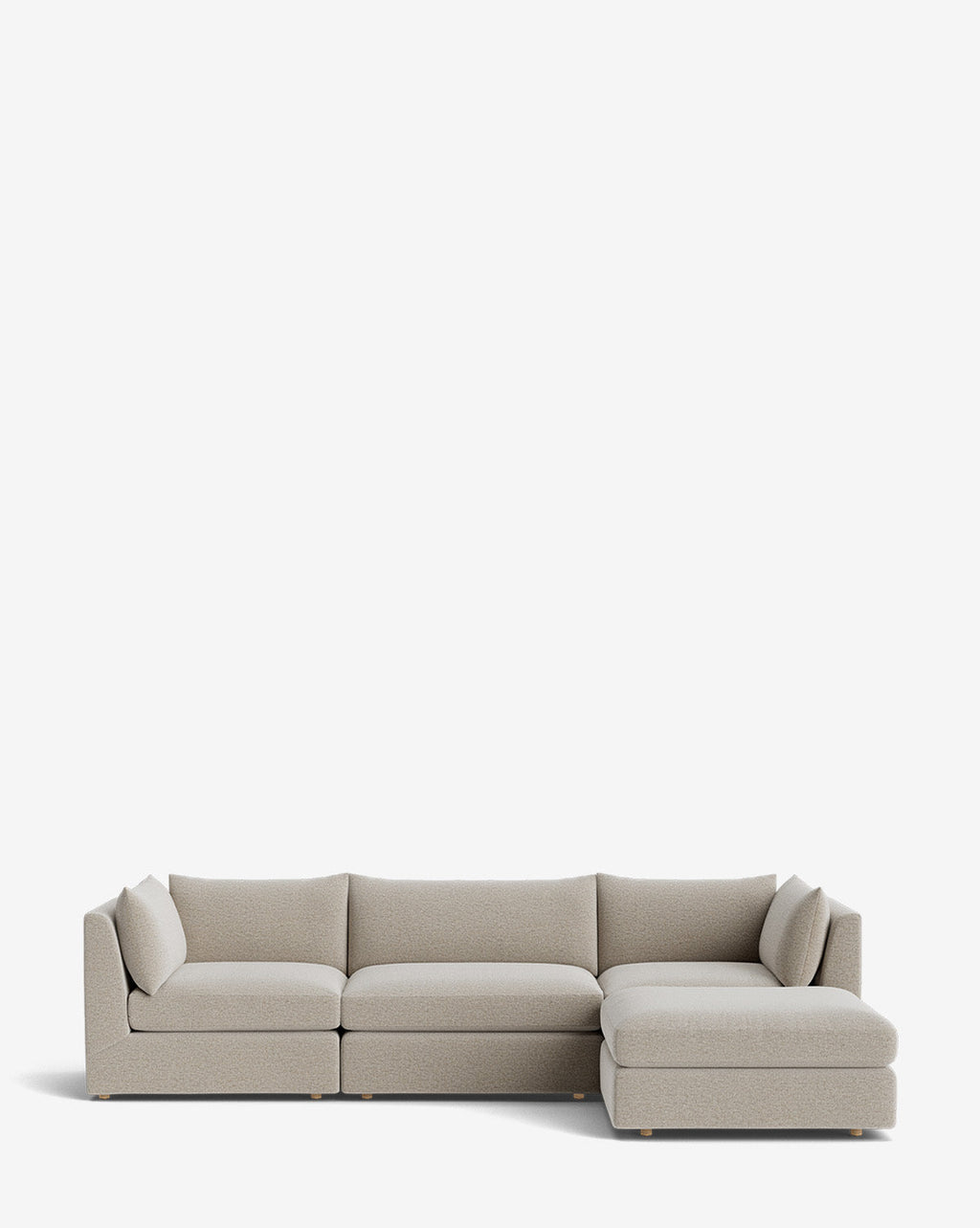 Canapé modulable Vivienne avec pouf