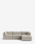 Canapé modulable Vivienne avec pouf