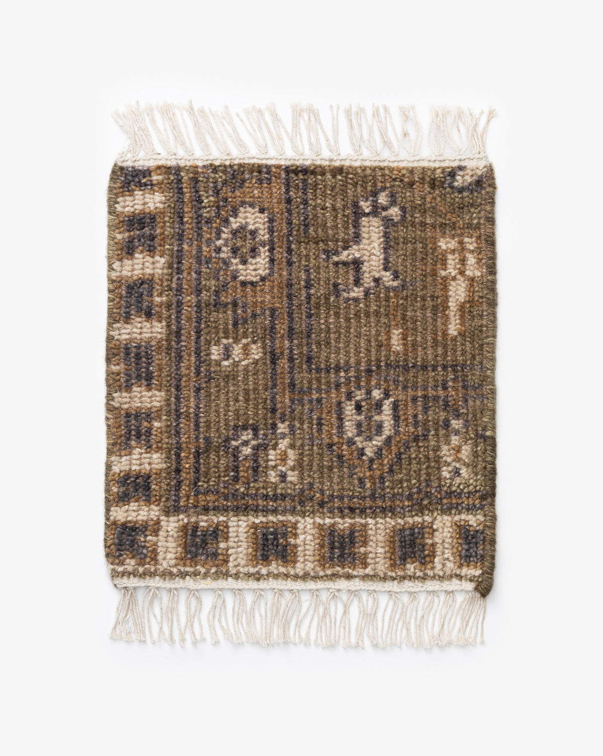Échantillon de tapis en laine noué à la main Wayland