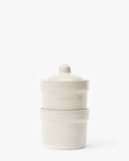 Pots à pince empilables blancs (lot de 2)