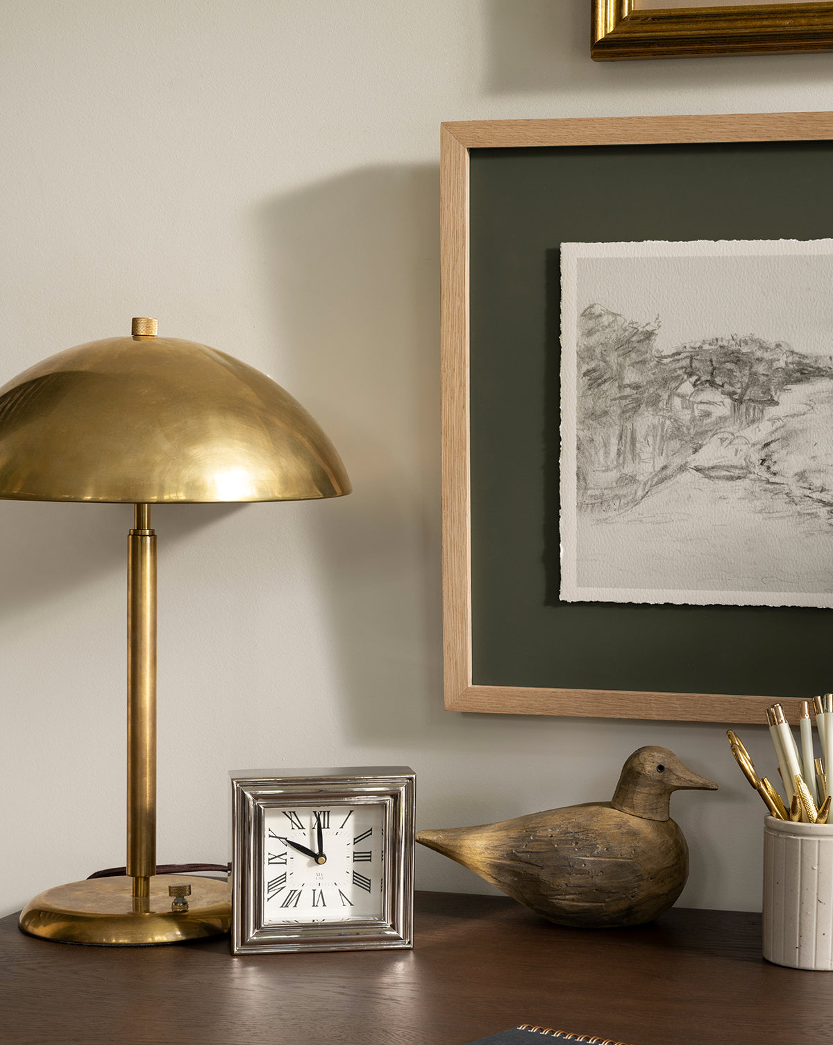 Objet en bois en forme d'oiseau