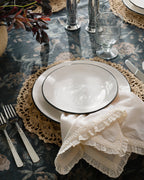 Serviettes à bordure en dentelle (lot de 4)