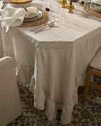 Nappe à volants en lin Catania