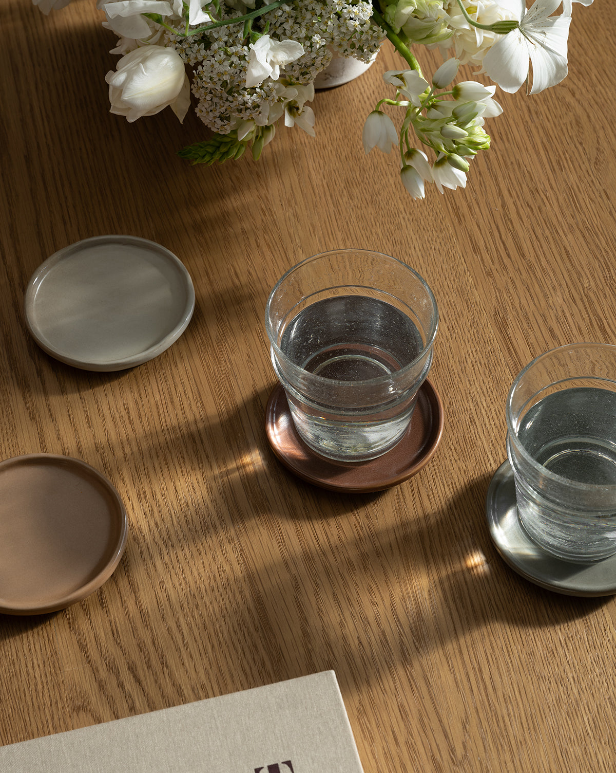 Sous-verres en céramique mouchetée (lot de 4)