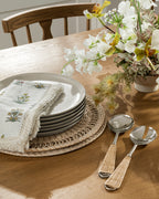 Set de table rond en rotin