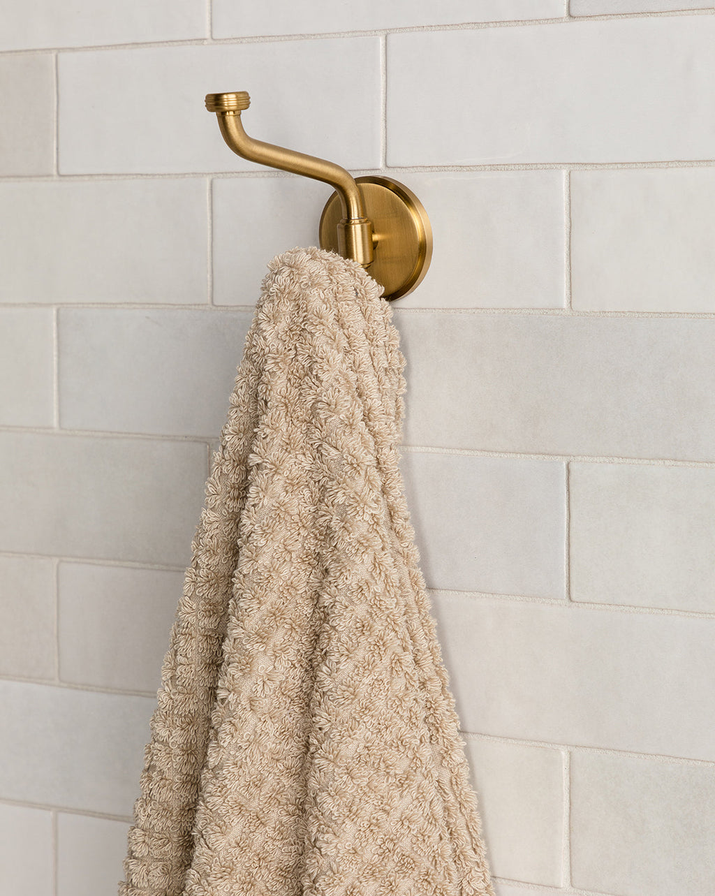 Crochet double en laiton Kent